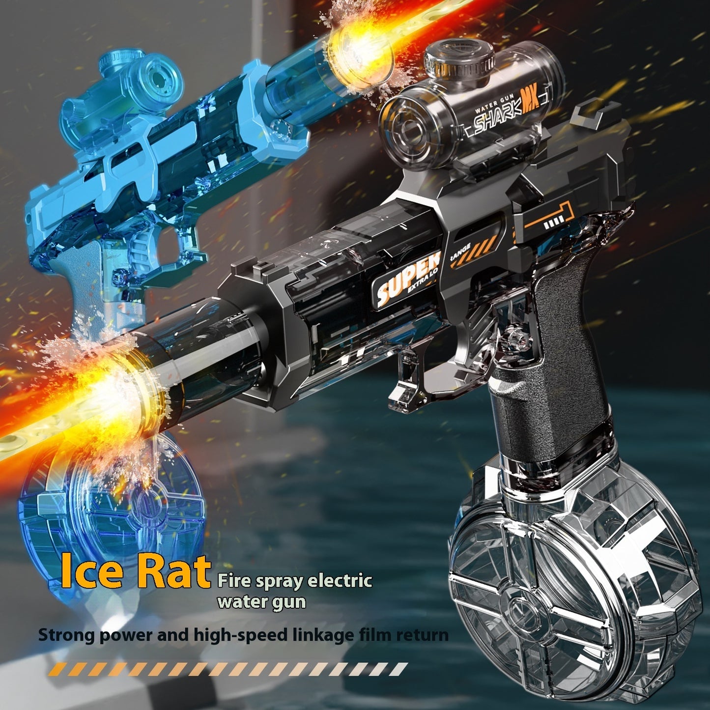 HydroBlaster X | Automatic Water Gun with Recoil Spray