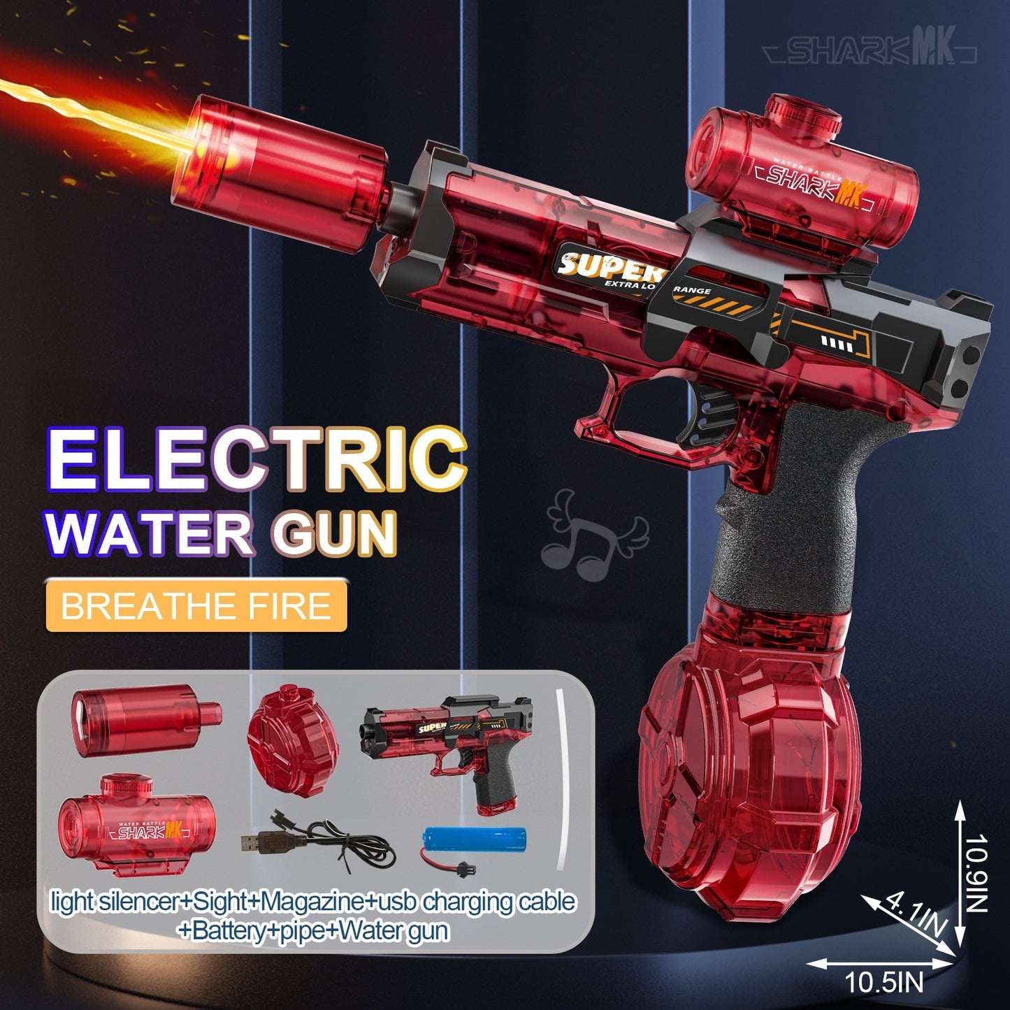 HydroBlaster X | Automatic Water Gun with Recoil Spray